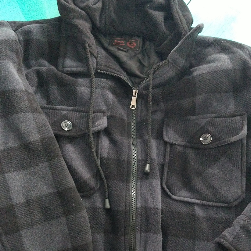 Buffalo Plaid Hooded Jacket
